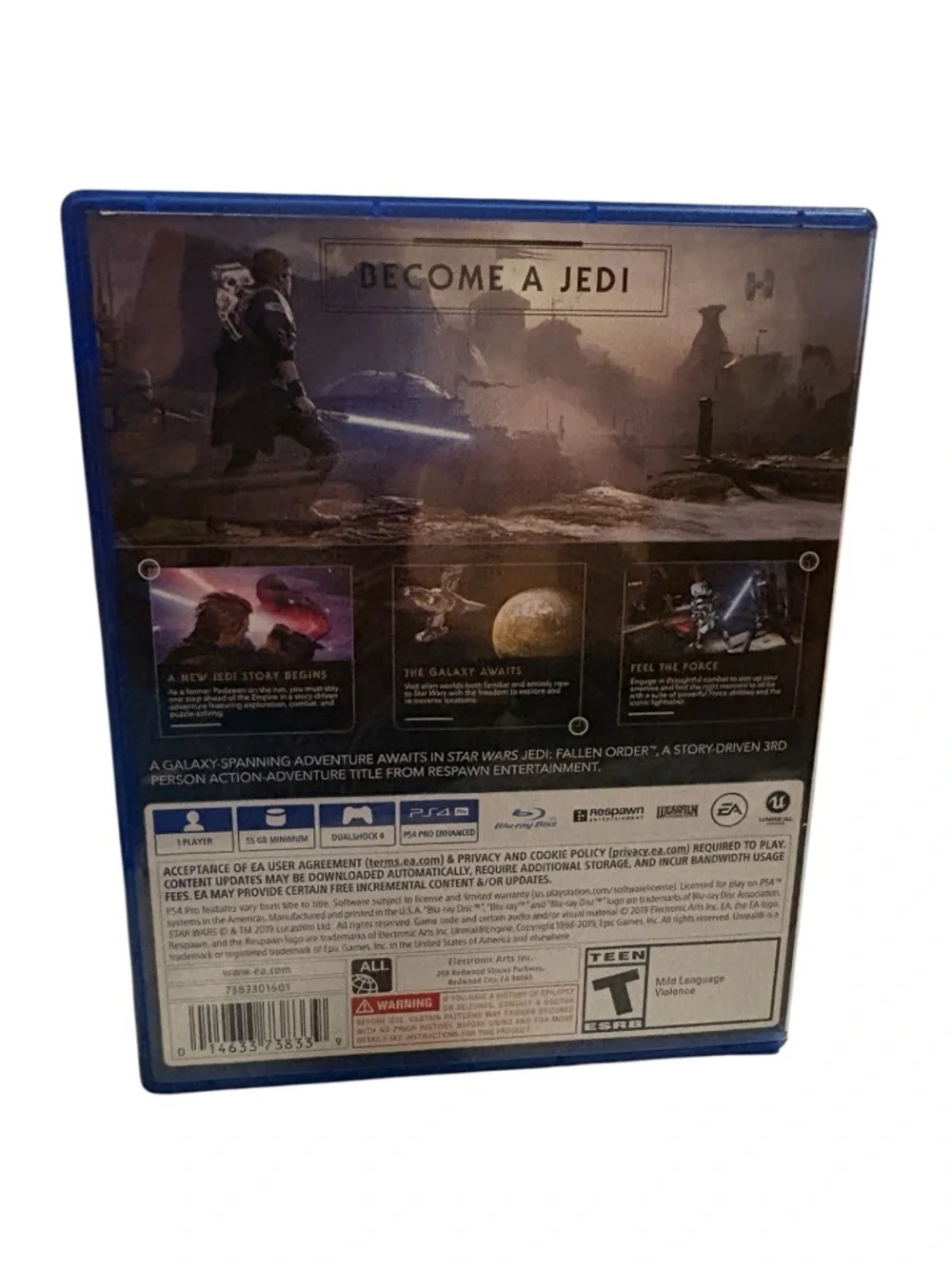 Sony PS4 Star Wars Jedi: Fallen Order - Blue Case